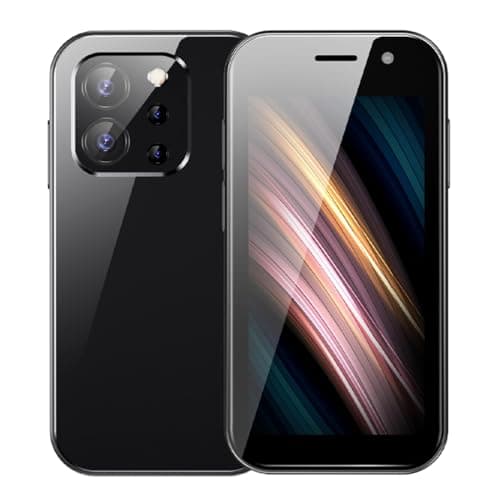 Zephyrion Mini smartphone sbloccato 4G telefono cellulare 3,0 pollici, Android 9.0, doppia SIM/fotocamera, Face Unlock, 2000mAh batteria, GPS/WiFi, regalo di compleanno di Natale (2+16GB, nero)