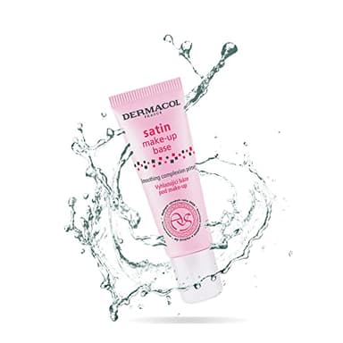 Dermacol - Base trucco satinata, primer viso opaco per rughe e pori, primer trucco trasparente per pelli grasse, secche e miste, primer riempitivo dei pori facile da sfumare, senza conservanti, 10 ml