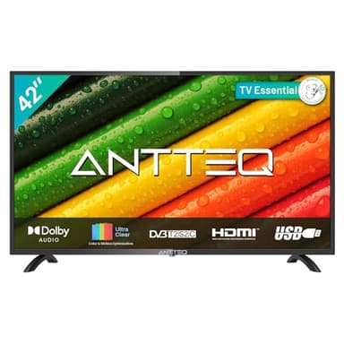 Antteq AB42D1 Televisore 42 pollici (TV 106 cm), Dolby Audio, LED, HDMI, lettore multimediale tramite USB, uscita audio digitale, triplo sintonizzatore DVB-C / T2 / S2, CI+