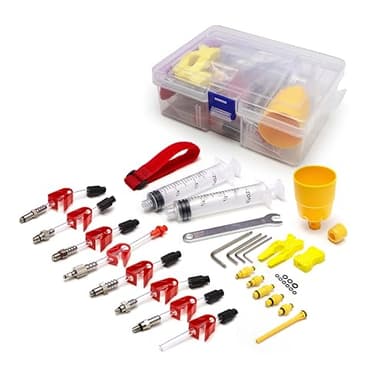 Clarks Cycle Systems Kit di attrezzi universale per lo spurgo dei freni a disco idraulico, compatibile con Clarks, Shimano, Avid, Sram, Magura e la maggior parte delle altre marche