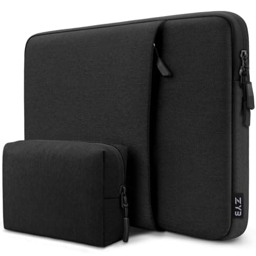 ZYB Custodia PC Portatile 13-13,3 Pollici,Custodia per MacBook Air 13.6 Pollici M3 M2 2024 2022,MacBook Air/Pro 13 M2 M1 2022 2020-2012,2021-2024 MacBook Pro 14 M4 M3 M2 M1,13.3" Laptop Borsa-Nero