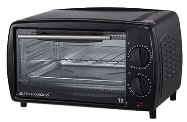PYRAMIDEA Forno Elettrico Capacità 12 Litri 650 Watt con Timer Colore Nero FO1209