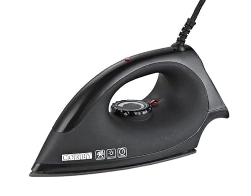 Corby Sherwood - Ferro da stiro a secco, 1200 W, colore: Nero