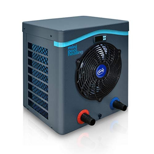 Gre HPM40 - Mini pompa di calore per piscine fuori terra fino a 40 m3, Riscaldamento per piscine fuori terra. Colore grigio