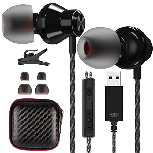 Cuffie USB per Computer 2.5M,ACAGET PC Gaming Cuffie con Filo Stereo HiFi In Ear Auricolari PC USB con Microfono Cancellazione del Rumore Controllo del Volume per PS 4/5/Computer/Mac/Laptop/Chromebook