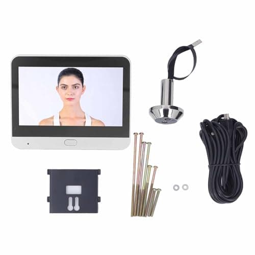 Greensen Telecamera Spioncino Wireless, Spioncino Digitale HD 1080P con Rilevamento del Movimento, con Display LCD a Colori TFT da 4,3 Pollici, Supporta WiFi, Sensore PIR per Visione