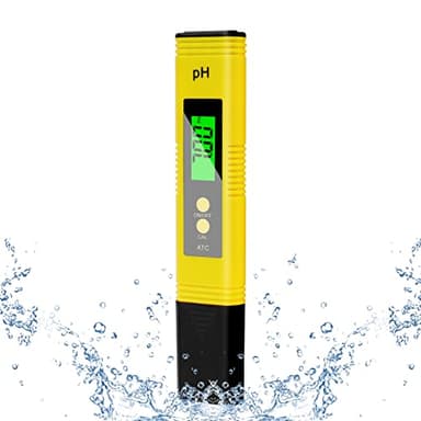 flintronic Misuratore PH,PH Tester, Misuratore PH Digitale, Tester PH Acqua qualità, Misuratore della qualità dell'Acqua, Display LCD con Retroilluminazione Verde per Piscina, Spa