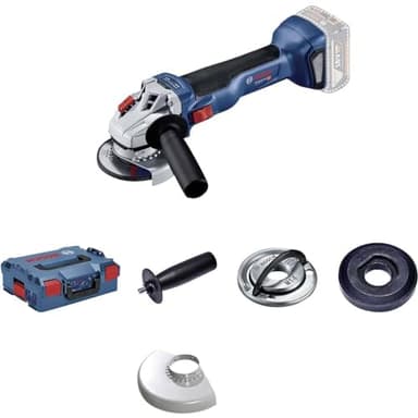 Bosch Professional Sistema di smerigliatrice angolare a batteria da 18 V GWS 18 V-10 (diametro disco 125 mm, senza batterie e caricatore, in L-BOXX 136)