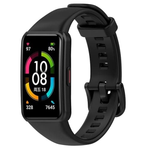 Cinturino silicone per Huawei Band 6/Band 6 Pro/Band 6 NFC, Cinturino Bracciale di ricambio in sportivi per Honor Band 6