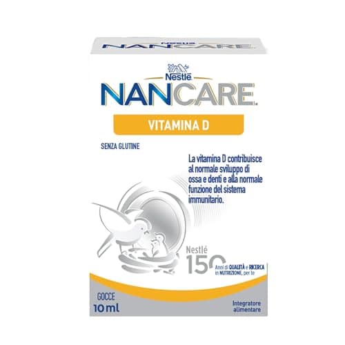 NESTLÉ NANCARE VITAMINA D Integratore Alimentare pediatrico per Lattanti e Bambini dalla nascita, Flacone 10 ml