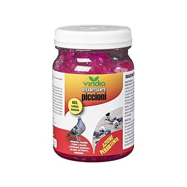 Viridia Disabituante Piccioni in gel repellente volatili piccioni colombi storni barriera naturale per tutte le superfici esterne.