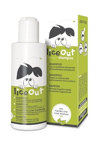 Lice Out Shampoo Antipidocchi per Bambini. Trattamento contro Pidocchi e Lendini, Previene lo Sviluppo delle Uova. Sicuro anche per Uso Frequente 125 ml