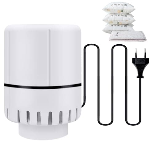 Pompa Sottovuoto, 30W 220V Pompa a Vuoto Elettrica, Pompa Elettrica da Viaggio, Pompa Sottovuoto da Viaggio, Pompa a Vuoto Potente per Sacco a Compressione Sottovuoto Vestiti Piumini Lenzuola 4.2 Kpa