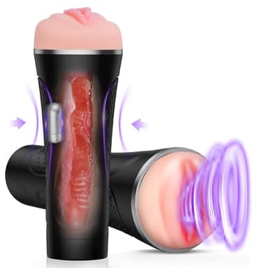 Ṃasturv𝚊tore per Uomo Sexytoysys Uomo Masturbatore Uomo Elettrico Masturbatore Maschile Masturbtore per Pene Automatico Sexyshop per Lui e Lei Vibratore per Uomo Sex Toys Uomo (XL)