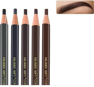 Matite impermeabili, peel-off, per microblading sopracciglia, professionali, effetto tatuaggio occhi, waterproof, per il disegno, 5 pz