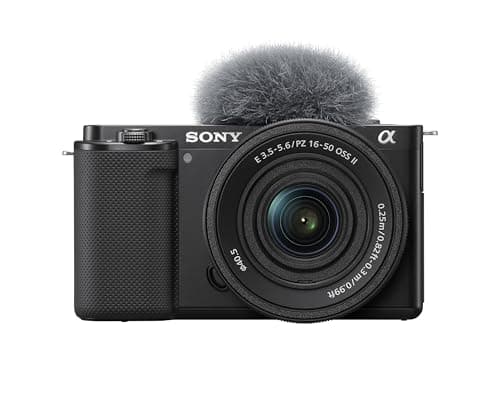Sony Alpha ZV-E10K: mirrorless APS-C con obiettivo intercambiabile Power Zoom 16-50mm f/3.5-5.6 II, schermo orientabile, video 4K e autofocus oculare in tempo reale, ideale per vlogging.