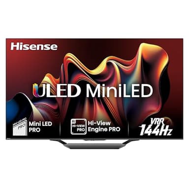 Hisense TV 75" Mini-LED 4K 75U72NQ, Smart TV VIDAA U7, Dolby Vision IQ, HDR 10+ Adaptive, 144Hz Game Mode PRO, Alexa Built-in, VIDAA Voice, Tuner DVB-T2/S2 HEVC 10, lativù 4K