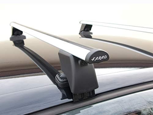 Barre portatutto FARAD BS + ALU compatibili con TOYOTA CHR (5 porte) dal 2017 in poi, portapacchi in alluminio per auto senza railing sul tetto