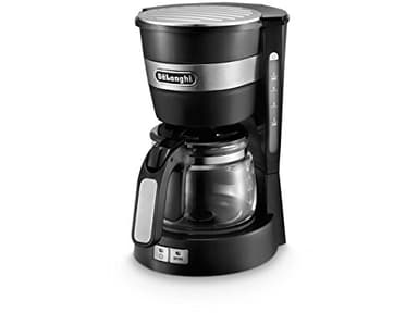 De'Longhi ICM14011 Macchina per Caffè Americano con caraffa in vetro per 5 Tazze, Spegnimento Automatico, Serbatoio 0,65L