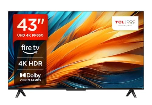 TCL 43PF650 43-inch TV 4K Ultra HD, HDR TV, Smart LED e Fire TV (Dolby Vision, Dolby Atmos, DTS, HDR 10, Alexa built-in, Airplay2, Miracast)