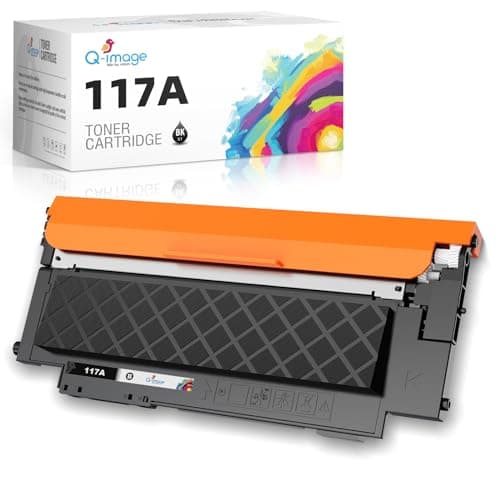 Q-image 117A W2070A Cartuccia Toner con Chip Compatibile per 117A Color Laser 150nw MFP 179fnw 178nw 150a 178nwg 179fwg 179 178 150 W2070A W2071A W2072A W2073A Stampante ,1 Nero