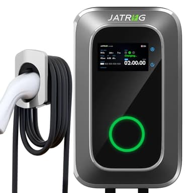 JATRHG S1 - Terminale di Ricarica per Veicolo Elettrico 7kW 8M 32A Monofase IP66 Stazione di Ricarica Tipo 2 IEC 62196-2 - Caricatore Rapido EV Wallbox