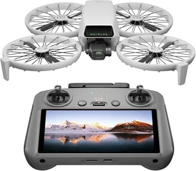 DJI Flip (radiocomando RC 2 con schermo), fotocamera Drone 4K UHD Follow Me per adulti, < 249 g, navicella a 3 assi, trasmissione video su 13 km, decollo palmare, tempo di volo 31 min