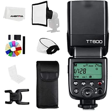 Godox TT600 2.4G Wireless GN60 Master/Slave Camera Flash Remote Control Off Board HSS Speedlite Universal Flash with One Contact for Canon Nikon Sony Pentax Olympus Fuji Lumix..