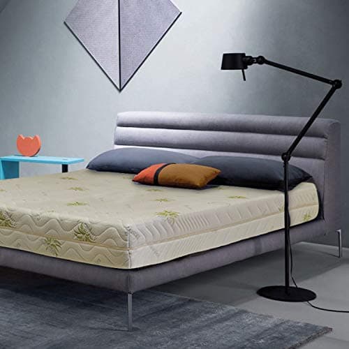 Sleepys Materasso Lattice 100% Singolo 90x200 Alto 18cm Naturale. Fresco e Molto Traspirante. Fodera in Aloe Vera, Fresca, Morbida e ANTIAGE.
