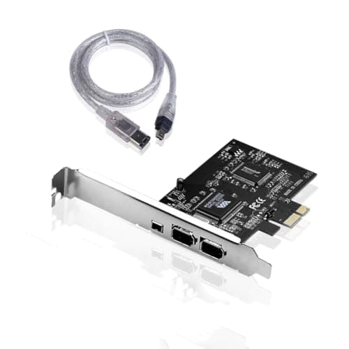 SIENOC PCIe con 6Pins PCI-E FIREWIRE 400 IEEE 1394 CARTA per Windows 2000, XP/2003 32/64-bit, Vista 32/64-bit/Windows 7/8