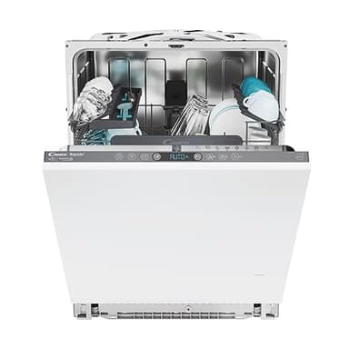 Candy Rapido' CI 4C6F0A Lavastoviglie, Installazione a incasso, 14 Coperti, 8 Programmi, Ciclo Rapido, Partenza ritardata, App hOn, AxLxP 81,8x55,5x59,7 cm, Bianco [Classe di efficienza energetica C]