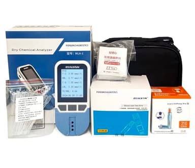 BDXZJ Misuratore Colesterolo Tester del Colesterolo 4 in 1 Test Lipidico del Sangue Completamente Automatico,con 25 Strisce Reattive per La Misurazione del Colesterolo Totale, LDL, HDL, Trigliceridi