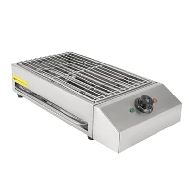 Fornello elettrico professionale per barbecue con temperatura regolabile, può grigliare pollo, pesce, verdure