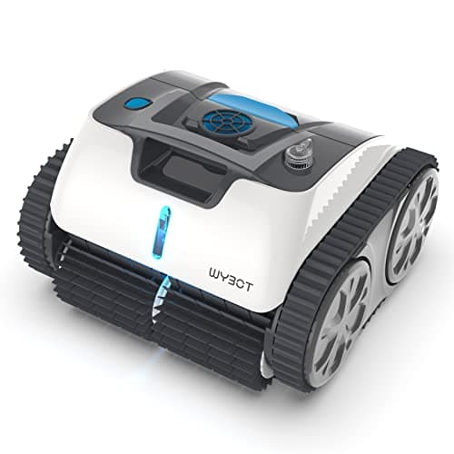 WYBOT Robot Piscina Cordless, Pulitore Piscina per Fondo/Pareti/Linea d'Acqua, Aspirapolvere Automatico per 110 Minuti con Pianificazione del Percorso, Ricarica Rapida, Fino a 120㎡