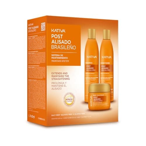 Kativa Kativa Messaggio Relaxer Kit X 3 Pack (Shampoo + Balsamo X 250 Ml + 250 Trattamento Profo