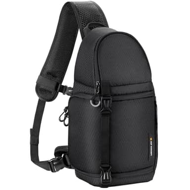 K&F Concept Borsa a Tracolla per Fotocamera, Zaino Monospalla Fotografico, Zaino Fotografico Piccolo Casual Antifurto Compatibile con DSLR SLR Mirrorless Macchina Fotografica