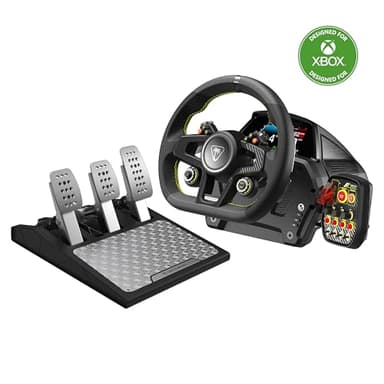 Turtle Beach VelocityOne Race Sistema Volante e Pedaliera con Force Feedback, Leve del Cambio Magnetiche & Sensori ad Effetto Hall per Xbox Series X|S, Xbox One & Window 10|11 [Licenza Ufficiale Xbox]