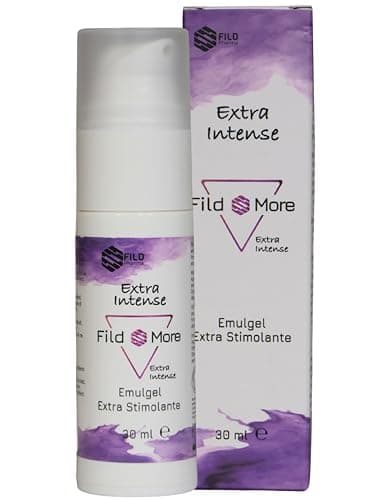 Fild More Extra Intense -Gel Stimolante Femminile con Base di Aloe Vera Bio per una Lubrificazione Superiore, con Niacinamide, Ashwagandha e Fungo di Larice per una Sensazione Intensamente Stimolante.