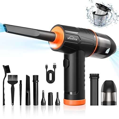 Aspirapolvere Per Computer, 2 en 1 Elettrico Rimuovi Polvere Senza Fili & Aspirapolvere, 3 Velocità 100000RPM/10000PA Compressore Aria Portatile, Air Duster Pulizia Di Tastiera Ufficio PC Auto