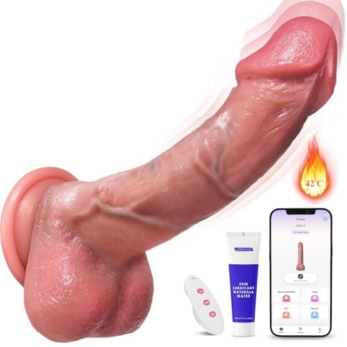 Dildo Realistico Vibratore, Stimolare Potenziare Spint 8 Modalità Vibratoreper Donna Professionale con Forte Ventosa, Impermeabile Sexytoysys Coppia Sex toys Pene Elettrico Adatto