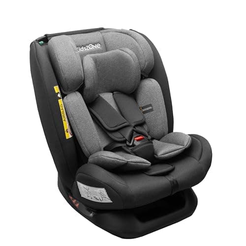 Seggiolino Auto senza Isofix 0-36 kg i-Size (40-150 cm) - Seggiolino Auto Gruppo 0/1/2/3 - Regolabile in Altezza, Reclinabile 4 posizioni