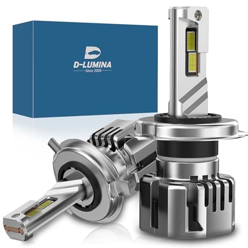 D-Lumina Lampadina H4 LED Canbus 110W 16000LM,Chip CPS 6500K 500% Brillante,Raffreddamento con Tubo di Rame Spesso,LED Lampada Luci,2 pezzi