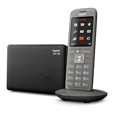 Gigaset CL660 - cordless con vivavoce, dispaly a colori, collegabile al PC tramite la porta micro USB, Nero [Versione Italiana]