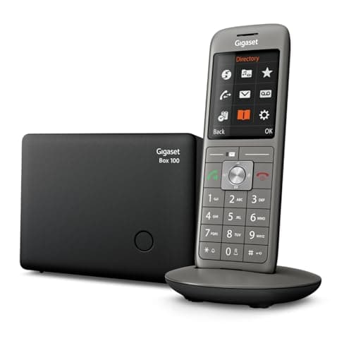 Gigaset CL660 - cordless con vivavoce, dispaly a colori, collegabile al PC tramite la porta micro USB, Nero [Versione Italiana]