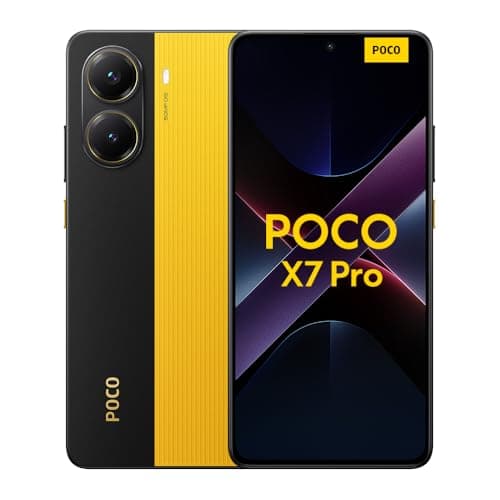 Xiaomi POCO X7 Pro (smartphone), 12+512GB, 50MP camera principale con OIS, batteria da 6.000mAh (typ) con ricarica HyperCharge da 90W, IP68, funzioni AI (caricabatterie non incluso), Giallo