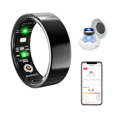XkuiHF Smart ring, anello intelligente di monitoraggio della frequenza cardiaca Anello monitoraggio del sonno ip68 impermeabile per scattare foto Movimento (10)