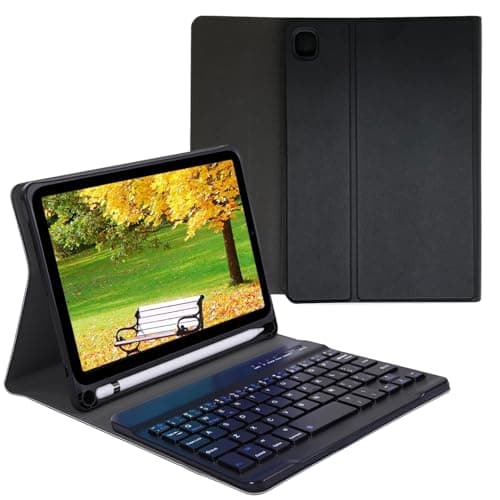 leleyo Custodia tastiera per iPad mini 5/4/3/2/1 7.9 pollici cover tastiera wireless magnetica rimovibile QWERTY per iPad mini 1/2/3/4/5 7.9"(Nero)