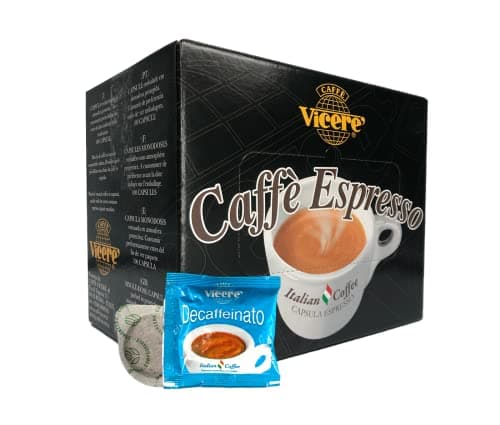150 CIALDE ESE - DECAFFEINATO - CAFFE' VICERE' CAFFE' ESPRESSO 100% COMPOSTABILE
