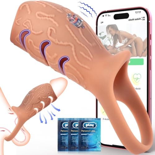 Anello Vibrante Sexytoysys Uomo Coppia - Anello Vibrante Per Lei E Lui Giochi Sessuali con APP, 10X Vibratore Anello Pene Lui, Vibratore Per Uomo Sexy Toys