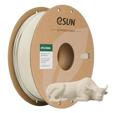 eSUN Filamento per Stampante 3D PLA Opaco Aggiornato, Filamento PLA Opaco da 1.75mm, Precisione Dimensionale +/- 0.02mm, Bobina da 1kg Filamento per Stampa 3D per Stampanti 3D, Kaki Chiaro Opaco